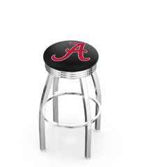 University of Alabama (A) L8C3C Backless Bar Stool | University of Alabama (A) Backless Counter Bar Stool