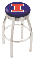 University of Illinois L8C3C Backless Bar Stool | University of Illinois Backless Counter Bar Stool