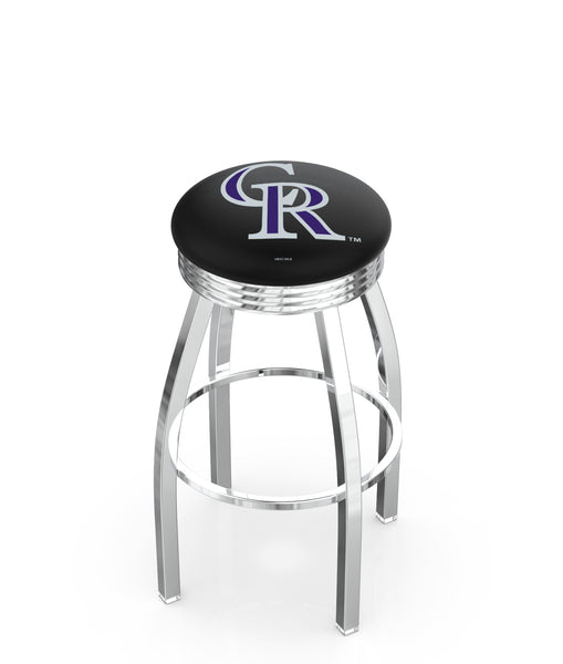 Colorado Rockies L8C3C Backless Bar Stool | Colorado Rockies Backless Counter Bar Stool