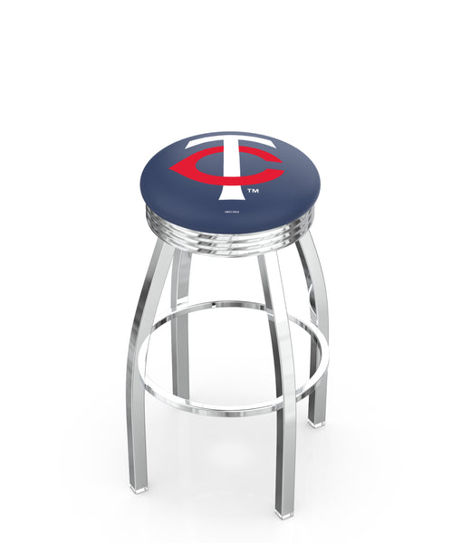 Minnesota Twins L8C3C Backless Bar Stool | Minnesota Twins Backless Counter Bar Stool