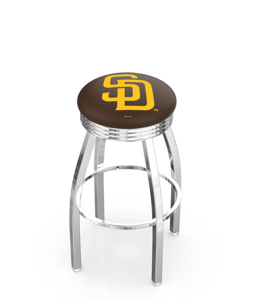 San Diego Padres L8C3C Backless Bar Stool | San Diego Padres Backless Counter Bar Stool