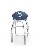 Seattle Mariners L8C3C Backless Bar Stool | Seattle Mariners Backless Counter Bar Stool