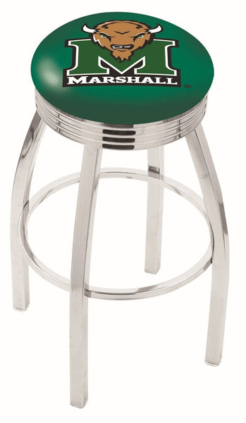 Marshall University L8C3C Backless Bar Stool | Marshall University Backless Counter Bar Stool