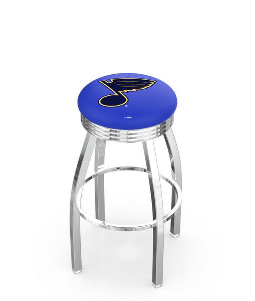 St Louis Blues L8C3C Backless Bar Stool | St Louis Blues Backless Counter Bar Stool