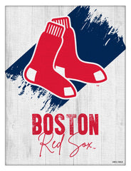 MLB's Boston Red Sox Logo Design 08 Printed Canvas Wall Decor