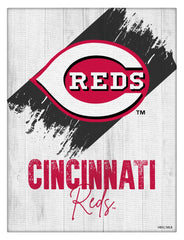 MLB's Cincinnati Reds Logo Design 08 Printed Canvas Wall Decor