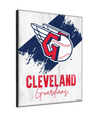 MLB's Cleveland Guardians Logo Design 08 Printed Canvas Wall Decor Side View