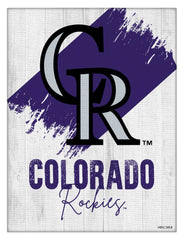 MLB's Colorado Rockies Logo Design 08 Printed Canvas Wall Decor