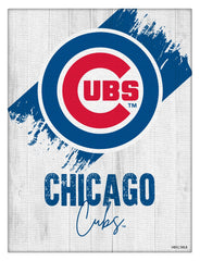MLB's Chicago Cubs Logo Design 08 Printed Canvas Wall Decor