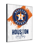 Houston Astros Printed Canvas Design 08 | MLB Hanging Wall Decor