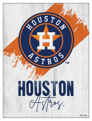 MLB's Houston Astros Logo Design 08 Printed Canvas Wall Decor