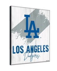 MLB's Los Angeles Dodgers Logo Design 08 Printed Canvas Wall Decor Side View
