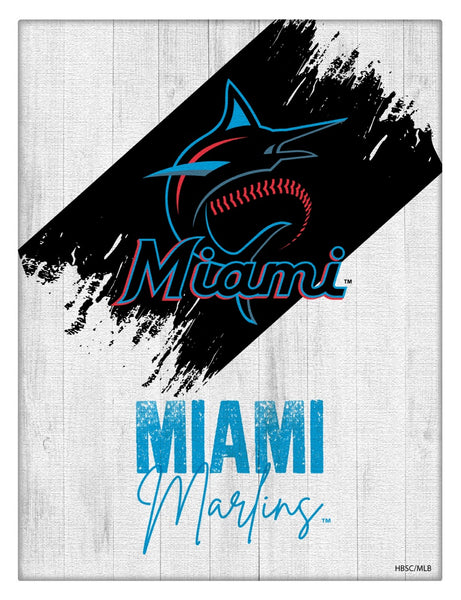 Miami Marlins Printed Canvas Design 08 | MLB Hanging Wall Decor