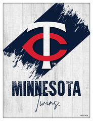 MLB's Minnesota Twins Logo Design 08 Printed Canvas Wall Decor