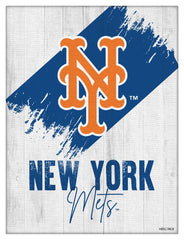 MLB's New York Mets Logo Design 08 Printed Canvas Wall Decor