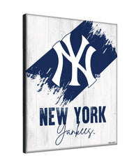 MLB's New York Yankees Logo Design 08 Printed Canvas Wall Decor Side View