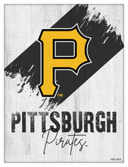 MLB's Pittsburgh Pirates Logo Design 08 Printed Canvas Wall Decor