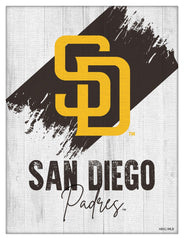 MLB's San Diego Padres Logo Design 08 Printed Canvas Wall Decor