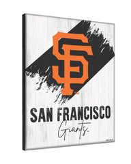 MLB's San Francisco Giants Logo Design 08 Printed Canvas Wall Decor Side View