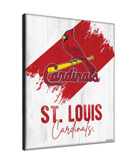 MLB's St Louis Cardinals Logo Design 08 Printed Canvas Wall Decor Side View