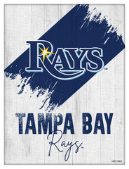 MLB's Tampa Bay Devil Rays Logo Design 08 Printed Canvas Wall Decor