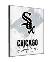 MLB's Chicago White Sox Logo Design 08 Printed Canvas Wall Decor Side View