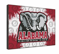 Alabama Crimson Tide Elephant Logo Wall Decor Canvas