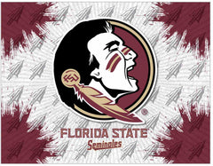 Florida State University Seminoles Head Script Logo Wall Decor Canvas