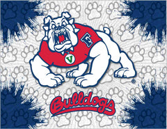 Fresno State University Bulldogs Logo Wall Decor Canvas
