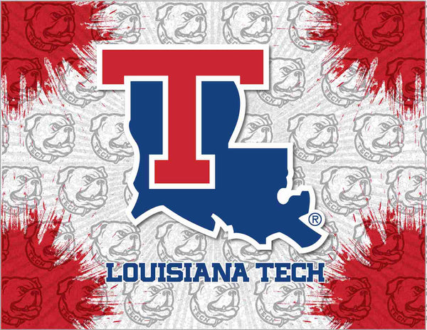 Louisiana Tech Bulldogs Logo Wall Decor Canvas