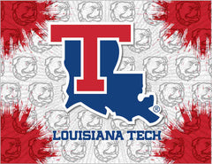 Louisiana Tech Bulldogs Logo Wall Decor Canvas