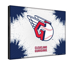 MLB's Cleveland Guardians Logo Printed Canvas Wall Decor Side View