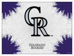 MLB's Colorado Rockies Logo Printed Canvas Wall Decor