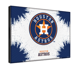 MLB's Houston Astros Logo Printed Canvas Wall Decor Side View