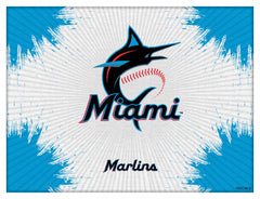 MLB's Miami Marlins Logo Printed Canvas Wall Decor