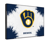 Milwaukee Brewers Printed Canvas | MLB Hanging Wall Decor