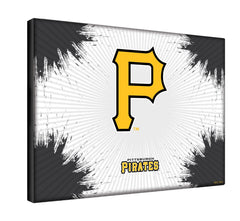 MLB's Pittsburgh Pirates Logo Printed Canvas Wall Decor Side View