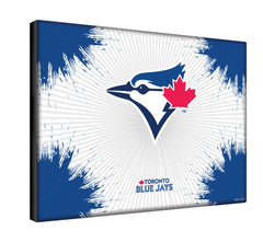 MLB's Toronto Blue Jays Logo Printed Canvas Wall Decor Side View