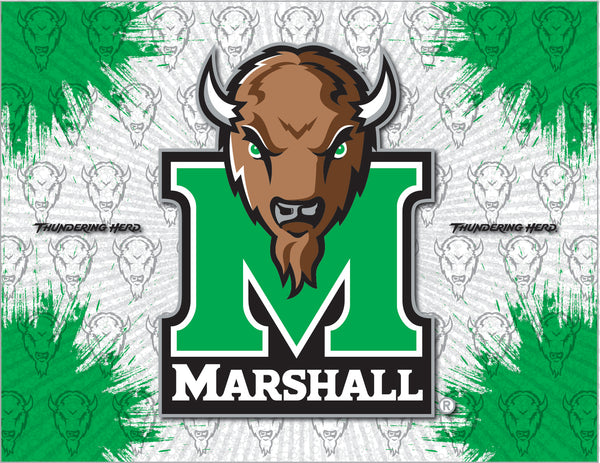 Marshall University Thundering Herd Logo Wall Decor Canvas