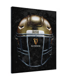 Notre Dame Guinness Beer Football Helmet Wall Decor Canvas