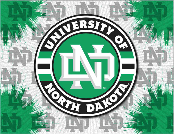 North Dakota Fighting Hawks Logo Wall Decor Canvas