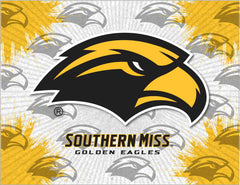 University of Southern Miss Golden Eagles Logo Wall Decor Canvas