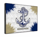 US Navy Midshipmen Academy Logo Wall Decor Canvas