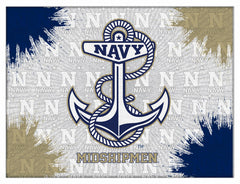 US Navy Midshipmen Academy Logo Wall Decor Canvas