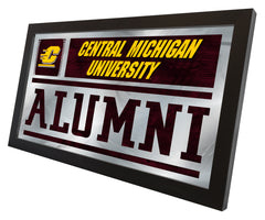 Central Michigan Chippewas Alumni Mirror Wall Decor by Holland Bar Stool Company Side View