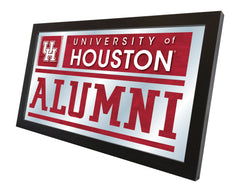 University of Houston Cougars Alumni Mirror by Holland Bar Stool Company Home Decor Side View