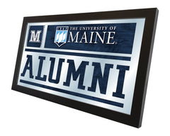 University of Maine Black Bears Logo Alumni Mirror by Holland Bar Stool Company Home Decor Side View