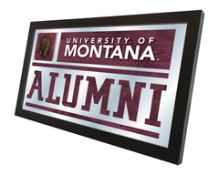 University of Montana Grizzlies Logo Alumni Mirror by Holland Bar Stool Company Home Decor Side View