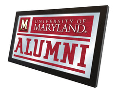 Maryland Terrapins Alumni Mirror by Holland Bar Stool Company Home Decor Side View
