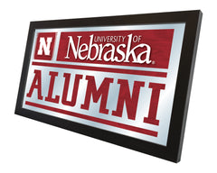 University of Nebraska Huskers Logo Alumni Mirror by Holland Bar Stool Company Home Decor Side View